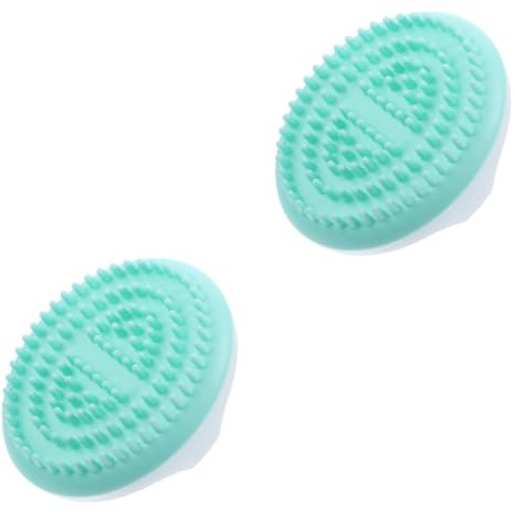 FRCOLOR 2St Meridian-Massagebürste Haarwäscher aus Silikon Armmassagebürste Hals und Professionelles Körpermassagegerät Taillen-Accessoire Karosserie Zubehör Kopfbürste Werkzeug Kieselgel