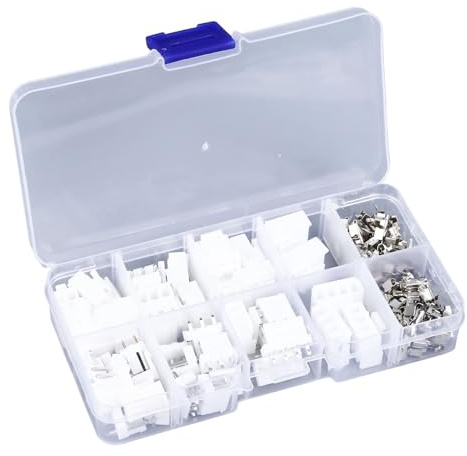Kit Connettori JST VH3.96 120 Pezzi, Kit Connettori Morsettiera a Vite Connettore Alloggiamento 2P‑4P 3,96MM