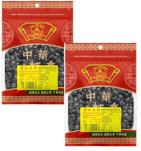 Zheng Feng Variety of Traditional Chinese Herbs | Salted Black Bean 100g | Pack of 2 | Dried Herbs for Cooking | Good For Health 正丰药材