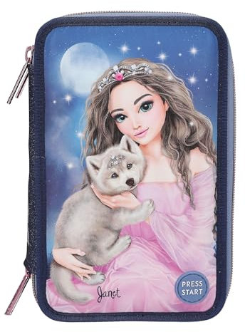 TOPModel 3-Fach Federtasche LED WOLF inkl. Stifte