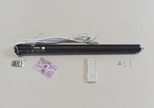 Motore Per Tapparelle Elettriche Wi-Fi Portata 100 Kg 50 Nm con Telecomando, Rilevamento Ostacolo Salita e Discesa e per Casa Domotica Intelligente con Integrato Alexa, Google, App Connector