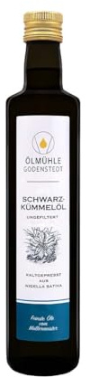 Schwarzkümmelöl (500ml), ungefiltert - enthält bis 2.600 mg auf 100 g - Hoher Thymochinon Gehalt, 1. Kaltpressung, täglich frisch gepresst aus ägyptischer Nigella Sativa, direkt aus der Ölmühle