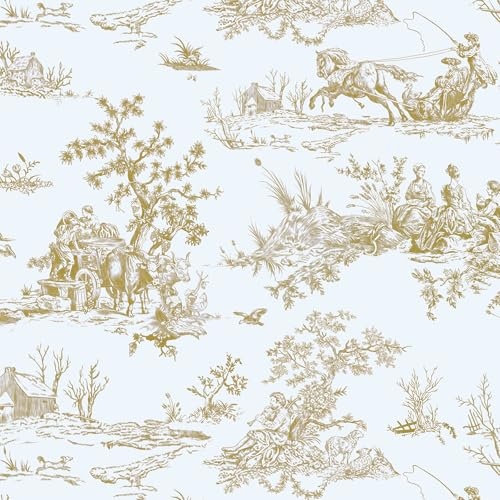 CiCiwind Self Adhesive Wallpaper Vintage Floral Contact Paper Yellow Peel and Stick Wallpaper 44×300cm Waterproof Vinyl Wrap Sticky Back Plastic White Gold Stick on Wallpaper for Wall Cabinets