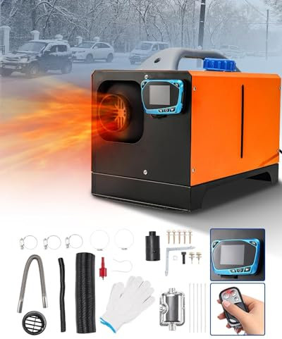 Calentador de aire diésel de 8KW y 12V, todo en uno, con pantalla LCD, calefacción rápida, calentador de estacionamiento para autocaravanas, remolques, camiones, automóviles, autocaravanas, SUV, veh