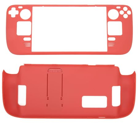 CHEOTIME Protective Case Thin Fit with Kickstand Designed for Steam Deck, Hands Full Fingerprint Proof Steam Deck Accessories (Watermelon Red)