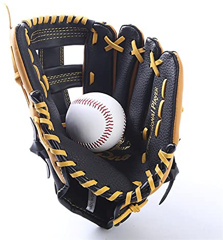 Baseball Handschuhe Zweischichtige Leder-Baseballhandschuhe Battinghandschuhe Jugend-Kinder-Pitchinghandschuhe Softballhandschuhe(11.5 inch)