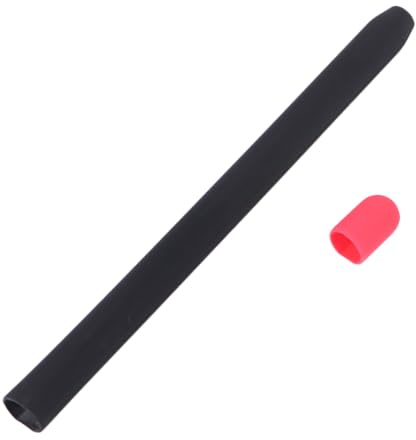 HOMSFOU Funda De Silicona para Lápiz Táctil Pencil ª Generación Funda Protectora Antideslizante y Resistente Golpes Diseño Negro Duradero Compatible con Stylus Táctil
