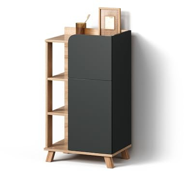 Livinity Unterschrank Marano, Anthrazit, 50 x 90 cm | mit Tür und Schublade