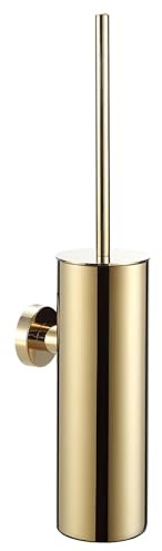 BVL Klobürste Wandmontage Gold, Edelstahl 304 Toilettenbürste Wandmontage, WC Bürste Wand Rund für das Badezimmer