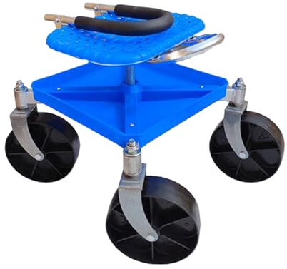 Rolling Work Seat, Garden Cart Rolling, Gardening Stool Trolley, 360 Degree Swivel Garden Work Seat With Wheels, Adjustable Height Yard Workseat For Nursery Pruning Plant Transplanting Garage