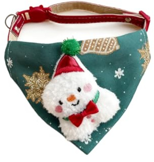 LUMoony Hundehalstuch 1 Stück Hunde Bandana Dreieckstuch Hundehalstcher Hundehalstücher Katzenhalsband Weihnachtskragen Haustier Kopftücher Hundehalstuch Mit Halsband für Hunde Katze Weihnachten