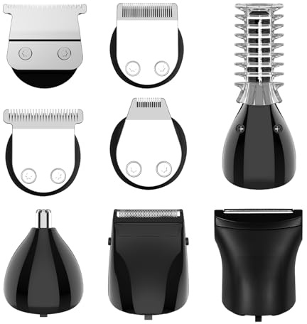 Hatteker Ersatzkopf für Haartrimmer passend zu HT-609 (ein T-Blade-Trimmer, eine Haarschneidemaschine, ein Präzisionstrimmer, ein Barttrimmer, ein Folienrasierer, ein Nasenhaartrimmer, ein Körperhaart