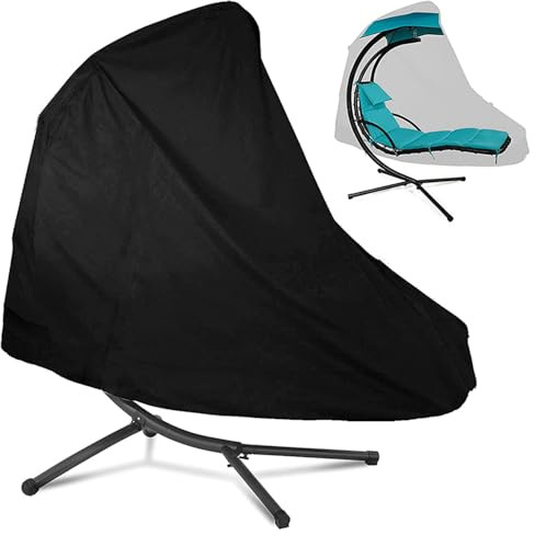 Wothsi Hanging Lounger Protective Cover , 420D Protective Cover for Outdoor Recliner , Single leisure hanging chair Cover-Schaukelstuhl Schutzhülle für Freistehende Hängeliege mit Gestell