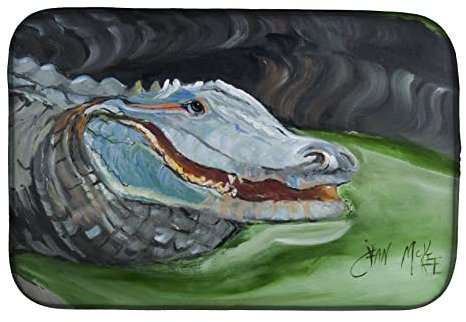 Caroline's Treasures JMK1003DDM - Bayeta Escurreplatos, Esterilla de Secado para Platos de Cocodrilo, 35,56 x 53,34 cm, Multicolor