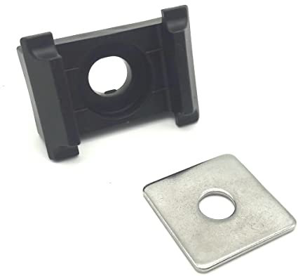 20x Befestigungset Klemmplatte + Auflagebock Doppelstabmatten Zaun Eck 9 mm Eck Anthrazit