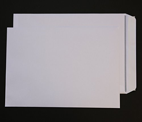 10 St. Versandtaschen DIN C3 weiß 110 gr. Kuvert 324 x 458 mm Haftklebend Briefumschläge HK