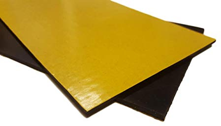 Solid Neoprene Adhesive Backed Rubber Sheet - Various Sizes - 10mm Thick - 200mm x 200mm