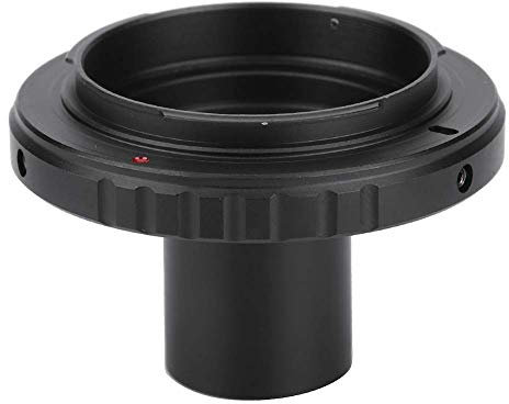 VBESTLIFE Mikroskop Okular Adapterring für Kamera, 23,2 mm Metall Adapterring T Mount Mikroskop Objektivadapter für AI-Spiegelreflexkameras