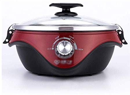 HQQSC Eléctrica Olla Caliente, Caliente división del Bote eléctrica Olla Caliente de múltiples Funciones de Gran Capacidad eléctrica Cocina eléctrica Vapor sartén eléctrica para Wok