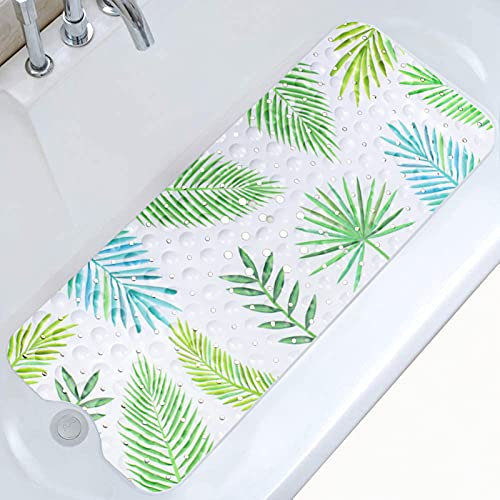 Moocuca rutschfeste Kinder Badewannenmatte (100x40CM), Babyparty Badewanne Rutschmatte mit 200 Saugnäpfen, rutschfest Schimmelresistent Maschinenwaschbar