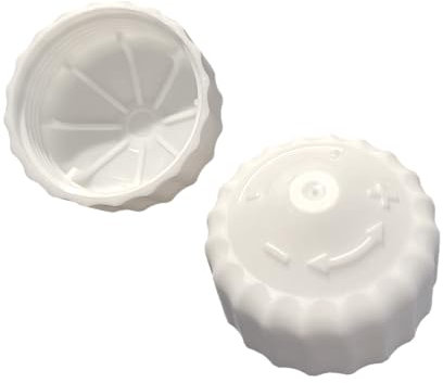 Lot de 2 capuchons de protection de valve, régulateur manuel, blanc, M30 x 1,5, Bleu