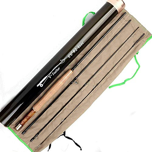 MAXIMUMCATCH Feather Fliegenruten IM10 40T Karbonblank, Fliegenfischen Rute für Bach 1/2/3wt (6' 1wt 3 Teile)