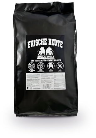 BULL & BULLY – Frische Beute 10kg Hundefutter Trocken mit Lachs, Rind & Geflügel – Hochwertiges Dog Food & Trockenfutter für Hunde mit hohem Fleischanteil – Leicht verdauliches Futter für aktive Hunde