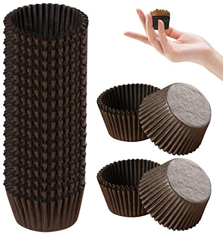 Juego de 1000 Mini Tazas de Papel Para Tartas de Huevos, Postres, Vasos Redondos Especiales Para Hornear Magdalenas y Chocolate