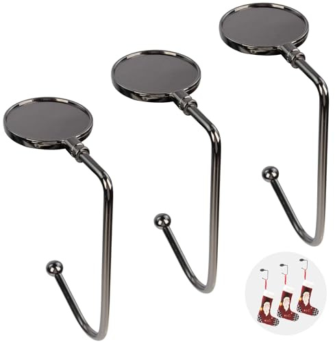 KEYIDO Weihnachtsstrumpfhalter, 3 Stück, Schwarz