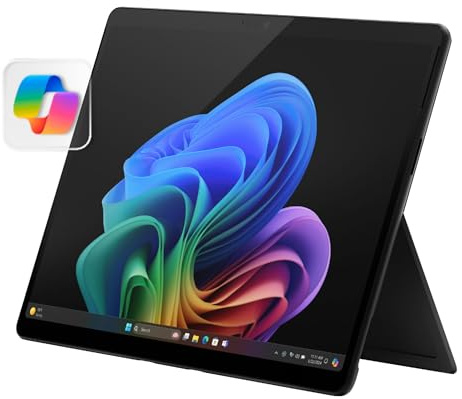 Microsoft Surface Pro 2-in-1 Laptop/Tablet (2024), Windows 11 Copilot+ PC, 13 Touchscreen Display, Snapdragon X Plus (10 Core), 16GB RAM, 512GB Storage, Black