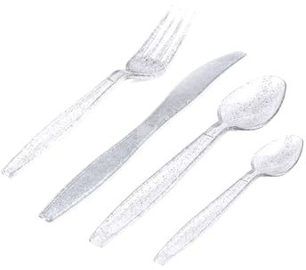 Homéa, Menagere 6 Gabeln + 6 Messer + 6 Löffel + 6 kleine Löffel, Silber