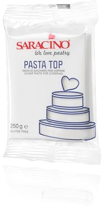 Saracino Pasta di Zucchero Top Bianca per Copertura da 250 g Made in Italy