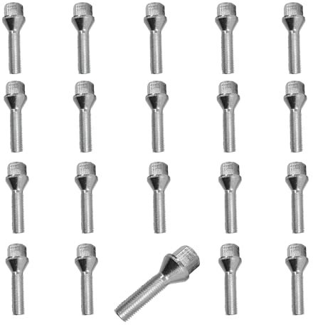 20 Radmuttern Radbolzen Kegelbund M14x1,5 45mm kompatibel mit Citroën Fiat Ford Lancia Mercedes-Benz Nissan