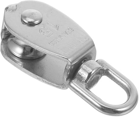 SEWOART Rollenblock Aus Edelstahl 304 Einzel- Und Doppelrolle Hochleistungs Seilrolle Für Zugvorgänge Kompakt Und Langlebig Geeignet Für Stahldrahtseile