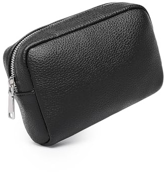 YONBEN Makeup Bag Large Capacity Women's Classic Black Wash Bag Adjustable Partition Wash Bag Brush and Cosmetic Carrying Bag