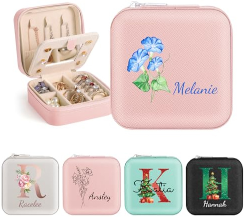 Schmuckkästchen Personalisiert, Schmuckkästchen Reise Schmuckaufbewahrung Reise Schmuckkästchen Klein Schmuckkästen Jewellery Box Schmuckkiste