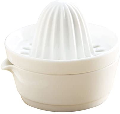 OFFSCH Spremiagrumi Manuale in Ceramica Per Limoni e Arance, Estrazione Efficiente e Filtro Per Polpa, Adatto Per Uso Domestico e Regalo Per Familiari e Amici