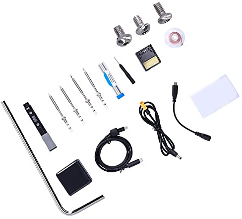 Electric Soldering Iron Kit with 4 Replaceable Tips, Portable Welding Pen for Electronic Repair, and Pyrography Production