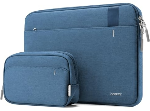 Inateck 360° Schutz Laptoptasche Hülle, Kompatibel mit 13 Zoll MacBook Air M5 2026 M4 2025, M1/M2/M3 2018-2024, 13 Zoll MacBook Pro M1/M2 2016-2022, MacBook Neo 2026, 12.3 Zoll Surface Pro