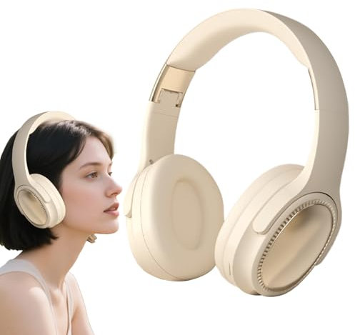 Cuffie sovrauricolari con cancellazione del rumore, comodi cuscinetti delicati sulla pelle, ricarica rapida, per donne e uomini