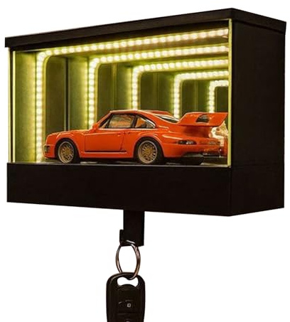 Générique Porte-clés mural de voiture | 1 * crochet pièces avec éclairage LED | Porte-clés mural 8x8x15 Cm, idéal pour la maison, le bureau, l'appartement l'entrée