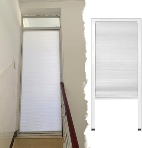 Falttür Falttüren Innentüren Innentür Zum Einziehen Ohne Bohren, Wabenförmige Falttür Als Raumteiler, Individuell Anpassbar, Schiebetür Sichtschutz In Kleinen Großen Öffnungen(W105xH210cm/41.3x82.7)