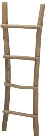 Handtuchhalter Dekoleiter Kleiderständer Handtuchleiter Teakholz Garderobe Holz Teak 151cm J190