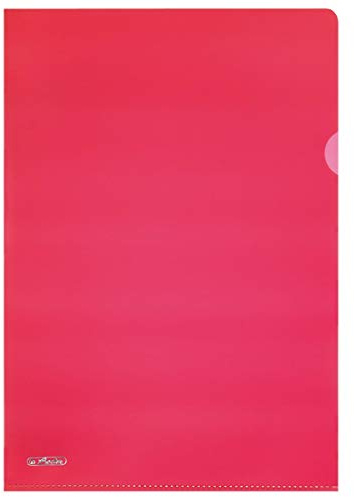 Herlitz 50009091 Aktenhülle A4 Pyramide, rot, 10 Stück im Polybeutel (‎10-er Pack, ‎Rot)