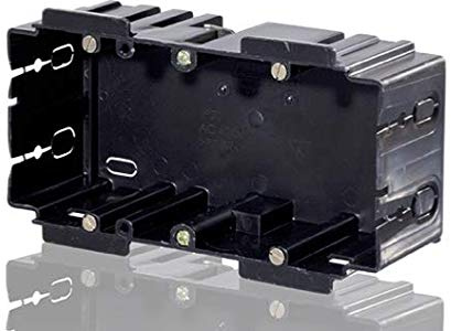 F-tronic® Kabelkanalabdeckung, 2-fach, hängende Befestigung, Schwarz, PP-C, VDE-gerecht, DIN Profilschienen, Kabelkanal, Brüstungskanal, 1 Stück