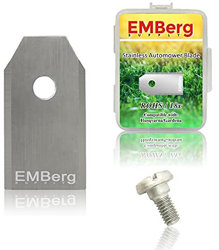 EMBerg Single Hole Blade for Husqvarna Automower/Gardena Robotic Mower (Stainless Steel)