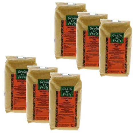 Lot 6x Couscous fin - Grain de Frais - paquet 1kg
