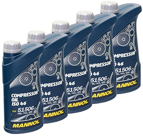 Kompressoröl Kompressor Öl MANNOL ISO 46 5 X 1 Liter