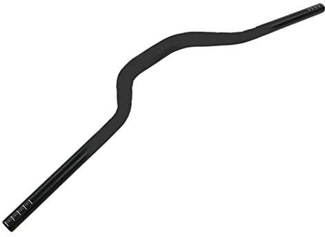 Fahrradlenker MTB Lenker, 31,8 Mm Fahrrad Lenker, Extra Langer Fahrrad Riser Lenker aus Aluminiumlegierung, Mountainbike Riser Bar Passend für die Meisten Fahrräder, Rennräder, BMX(Schwarz)