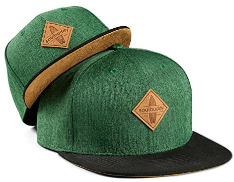 Soulbuddy Vater Sohn Baseball Cap Set – 2er Partnerlook Familie – Herren & Kinder Basecap – tolle Sommer Caps – Snapback Bundle – Papa Geschenk – One Size + 1 Kinder Cap Größe S, M oder L
